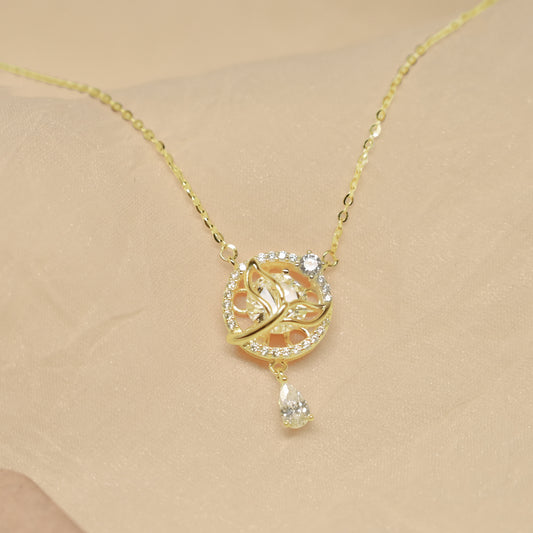 Blossom Halo Necklace - Gold Plated