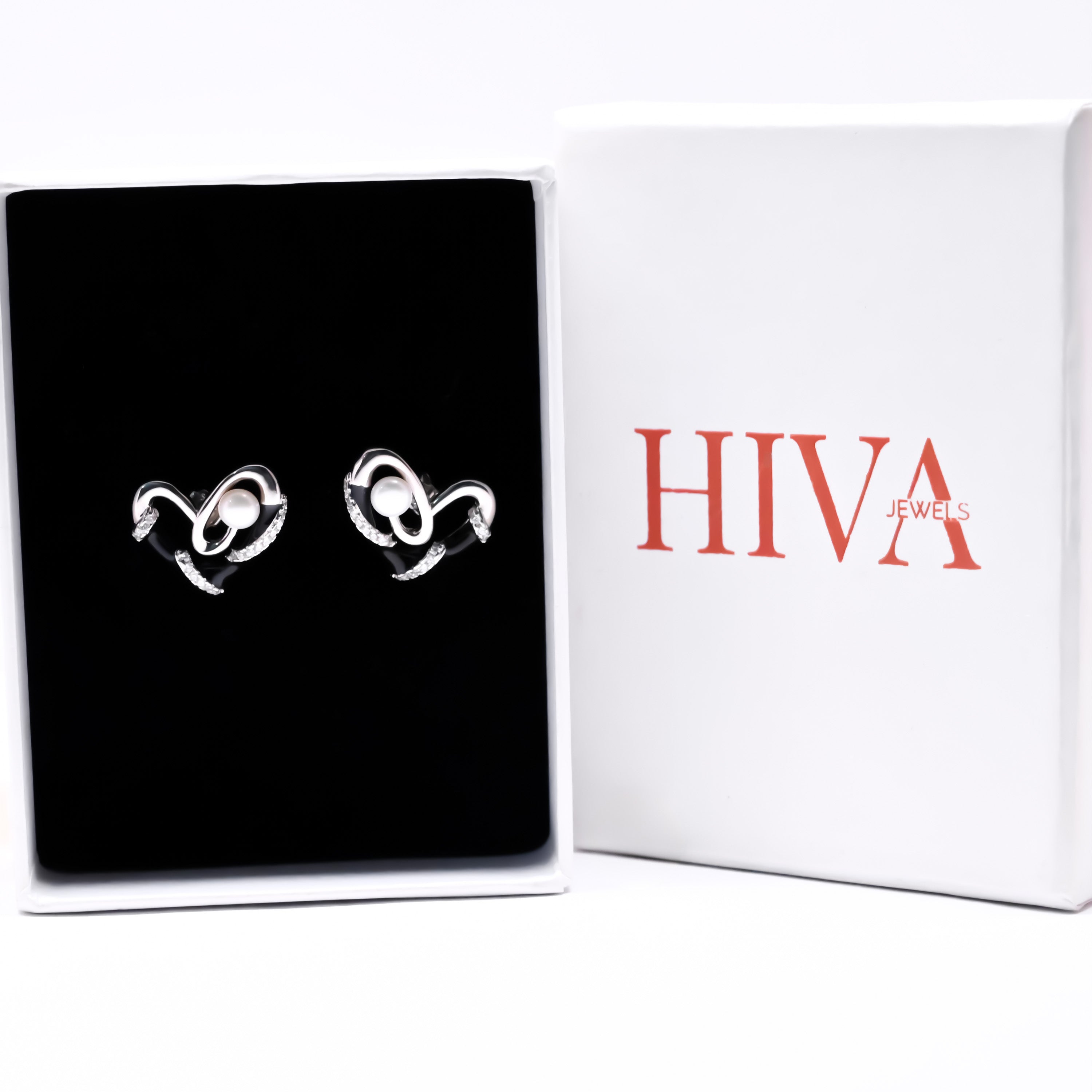 Wave Pearl Earrings
