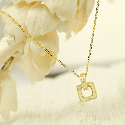 Golden Frame Necklace