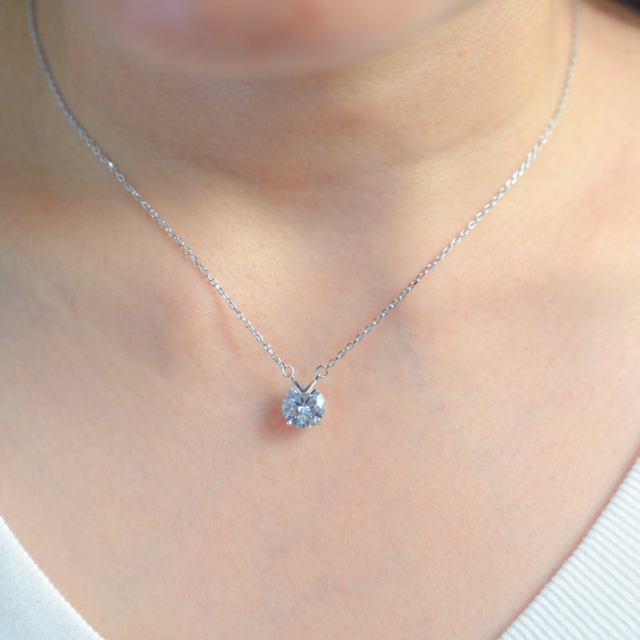 Classic Solitaire Necklace
