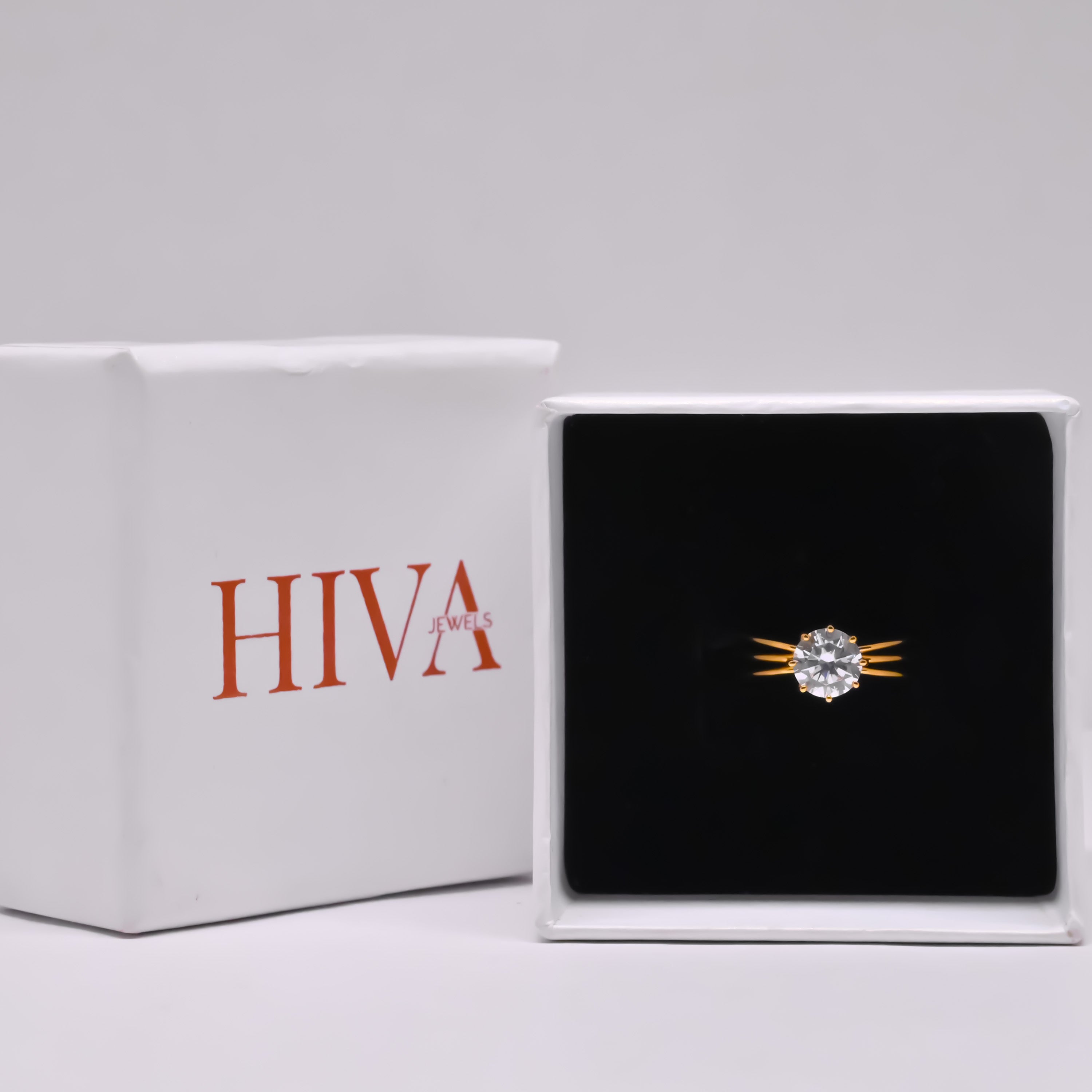 Silver Crown Ring - Gold Plated