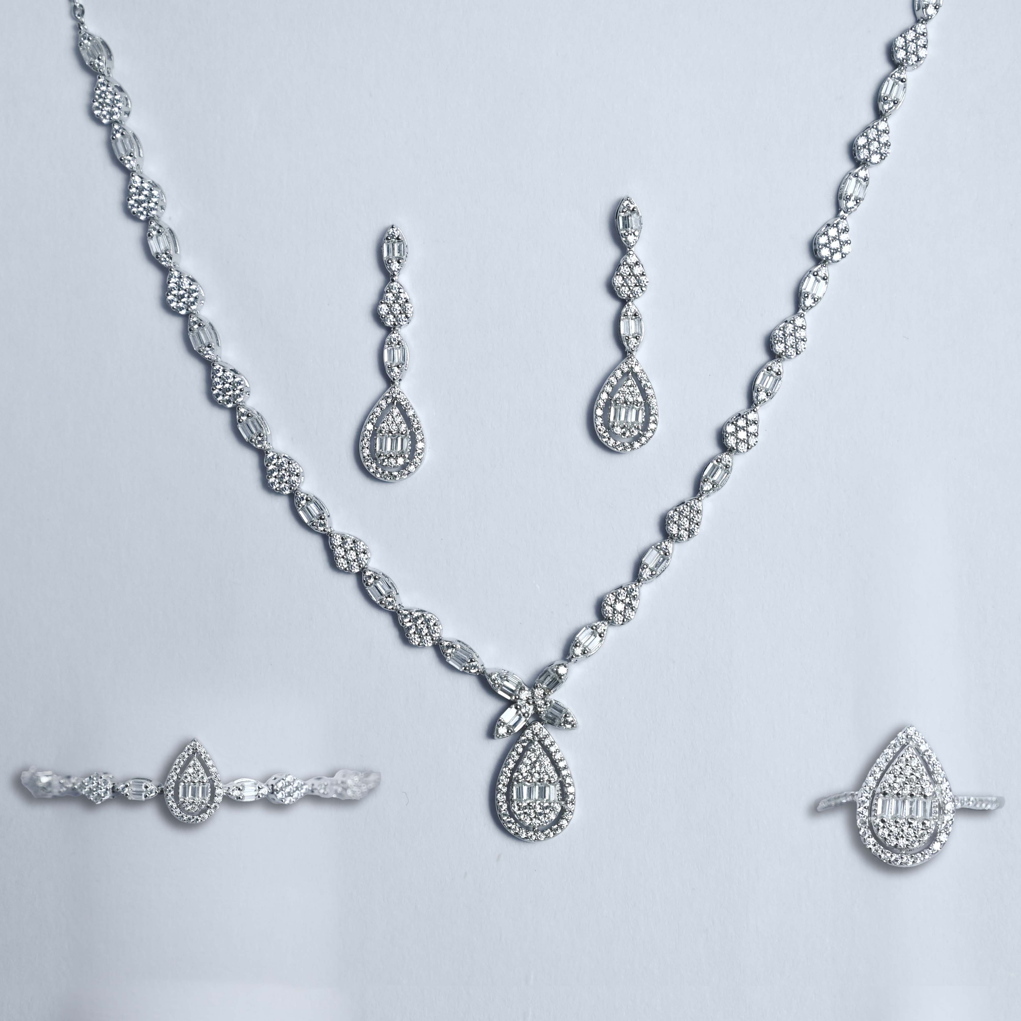 Eternal Grace Necklace With Earrings