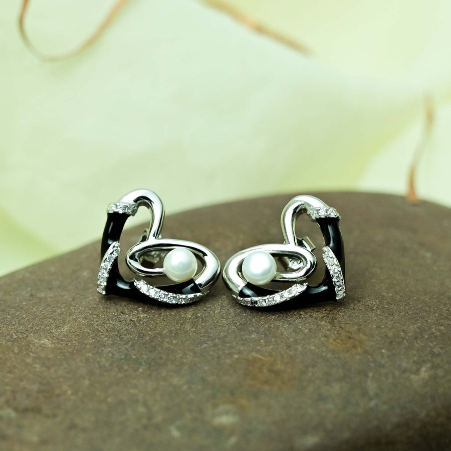 Wave Pearl Earrings
