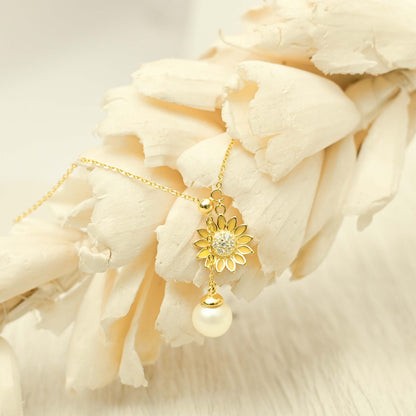 Sunflower Pearl Necklace
