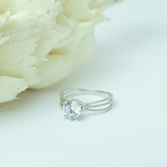 Silver Crown Ring
