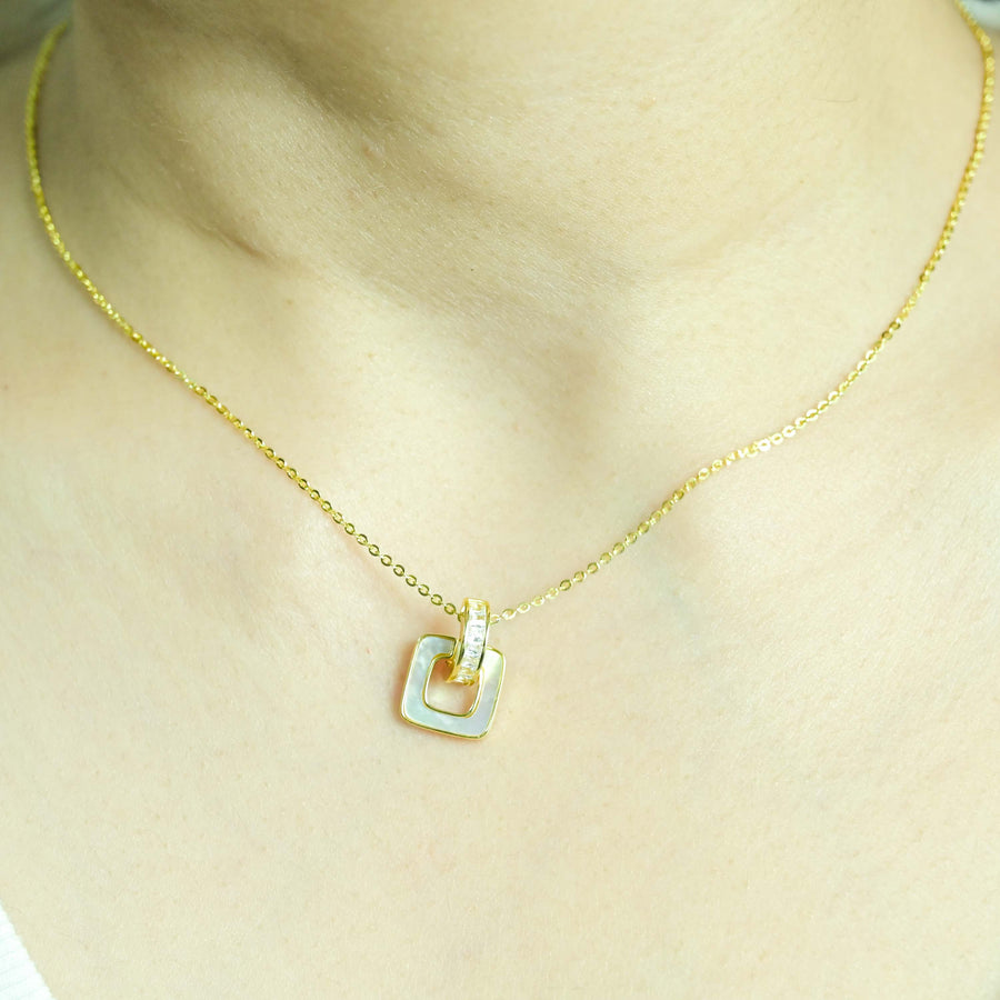 Golden Frame Necklace