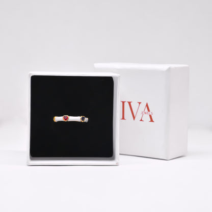 Aurora Enamel Ring