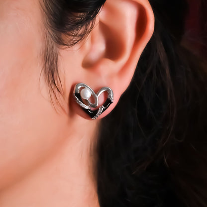Wave Pearl Earrings