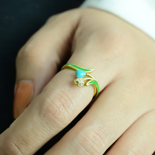 Floral Aura Ring