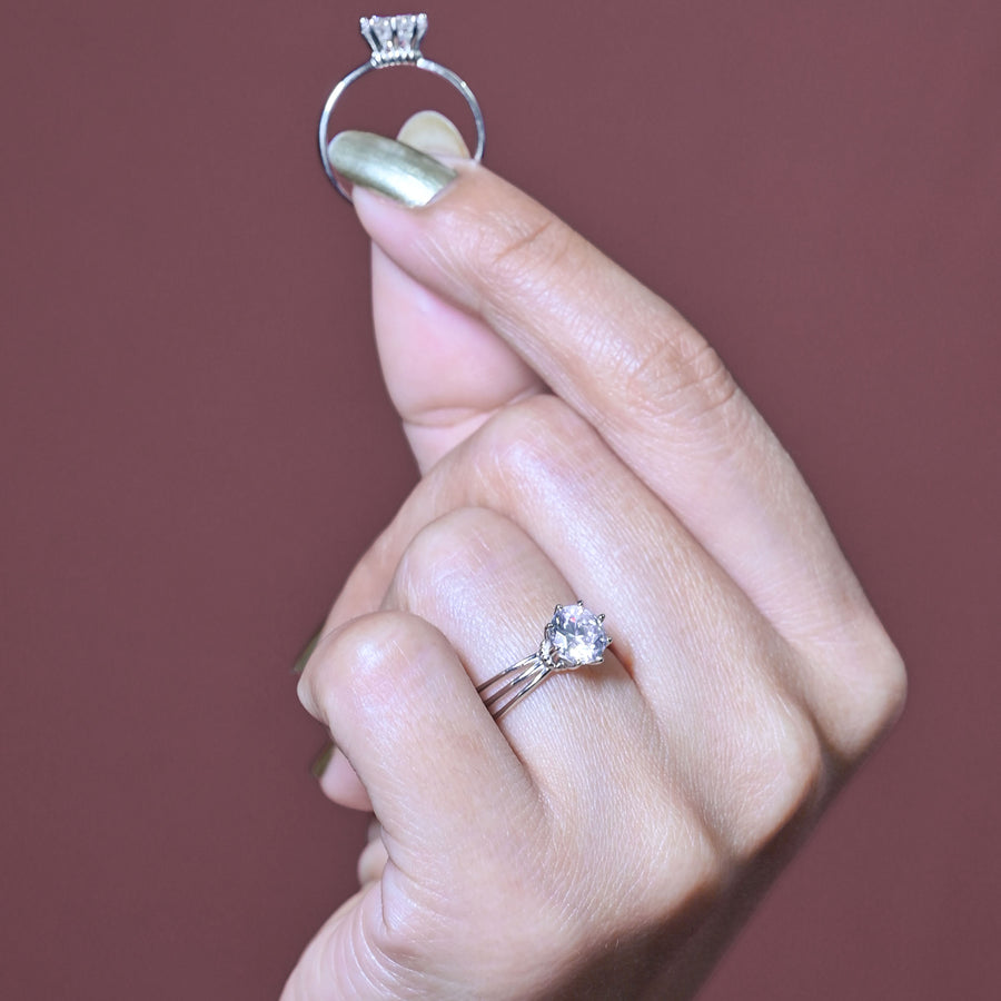 Silver Crown Ring
