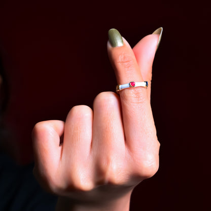 Aurora Enamel Ring