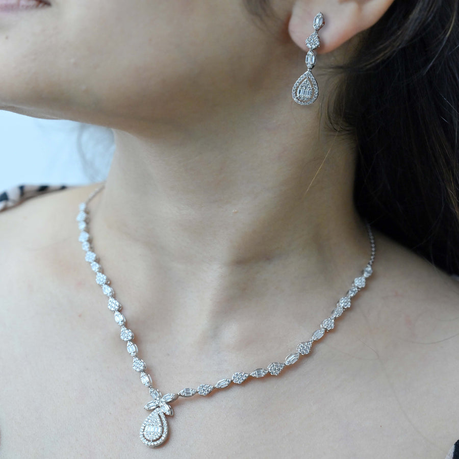 Eternal Grace Necklace With Earrings