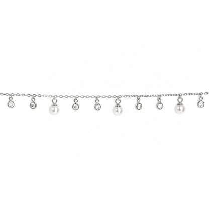 Pearl Breeze Single Anklet