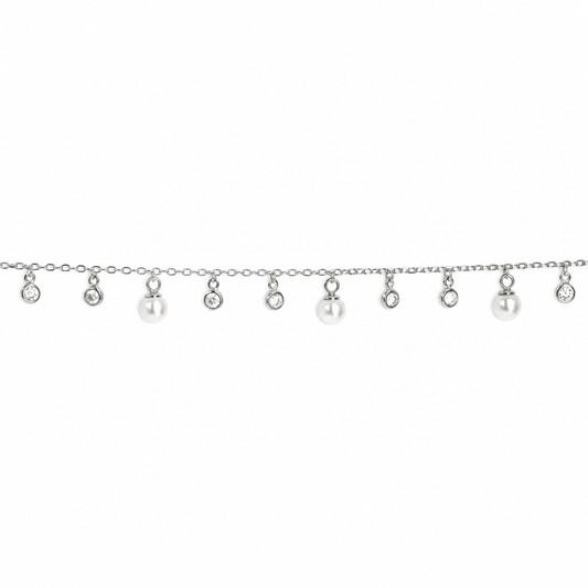Pearl Breeze Single Anklet