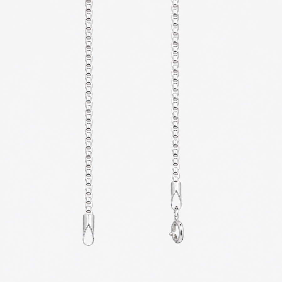 925 Silver Box Link Anklet (Pair)