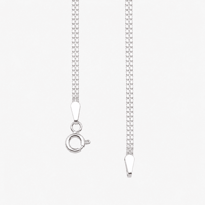 925 Silver Box Chain Anklet (Pair)