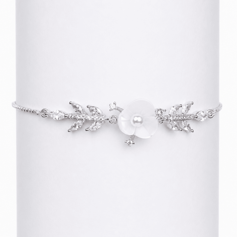 925 Silver Nature’s Charm Flower Bracelet