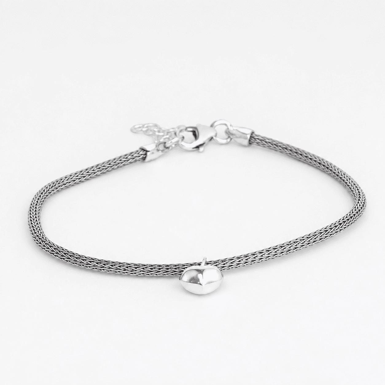 925 Silver Minimalist Heart Bracelet