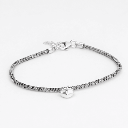 925 Silver Minimalist Heart Bracelet
