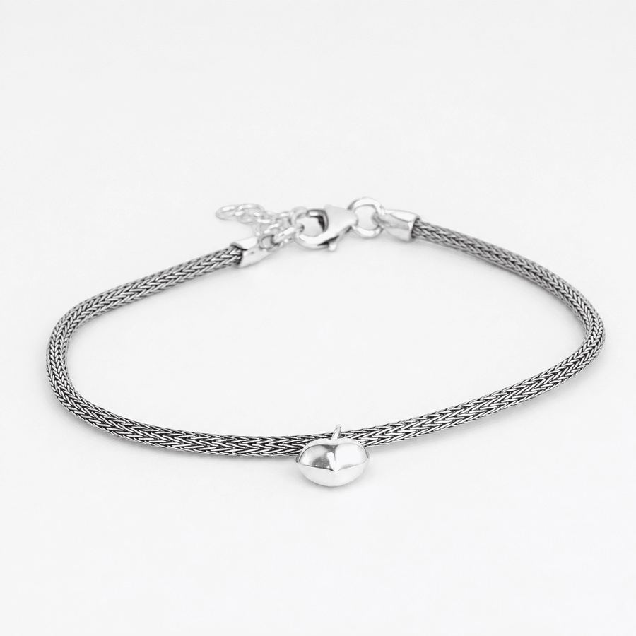 925 Silver Minimalist Heart Bracelet