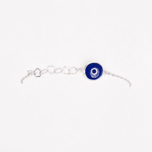 925 Silver Nazar Charm Bracelet