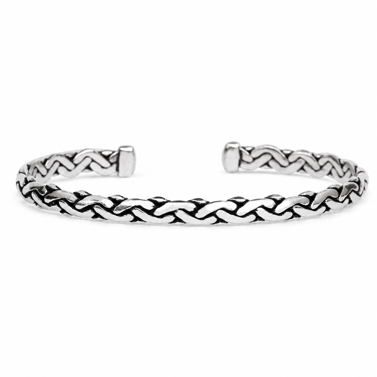 925 Silver Twisted Cuff Bracelet
