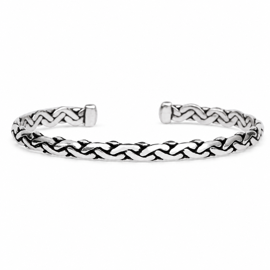 925 Silver Twisted Cuff Bracelet