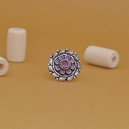 Mystic Wine Flower Ring