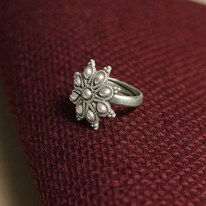 Silver Lotus Ring