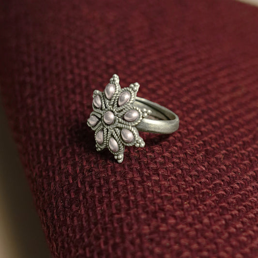 Silver Lotus Ring