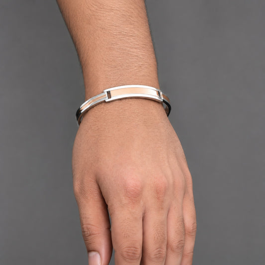 925 Silver Dual Tone Hand Kada
