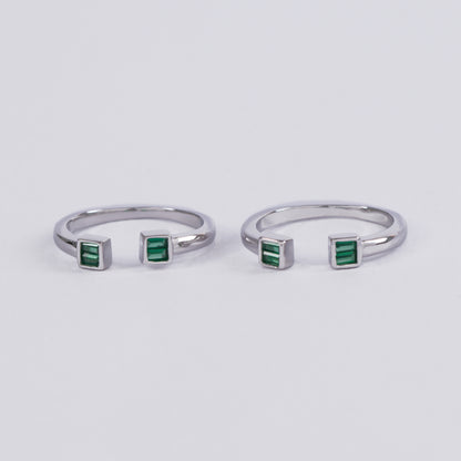 Green Stone Toe Ring