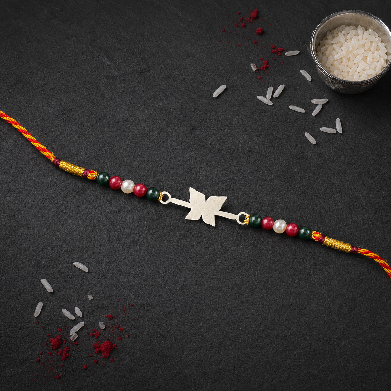 Butterfly 925 Silver Rakhi