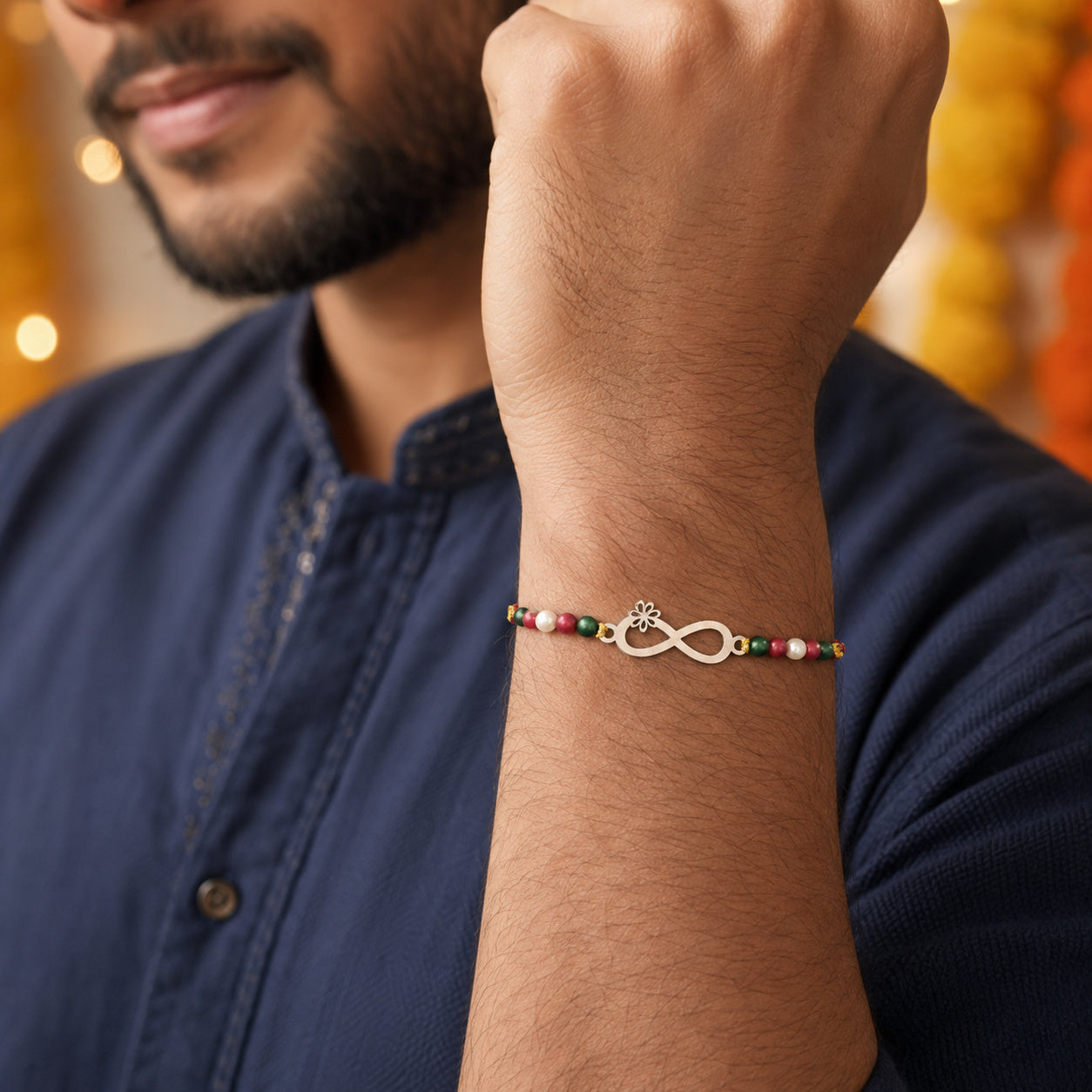 Infinity 925 Silver Rakhi