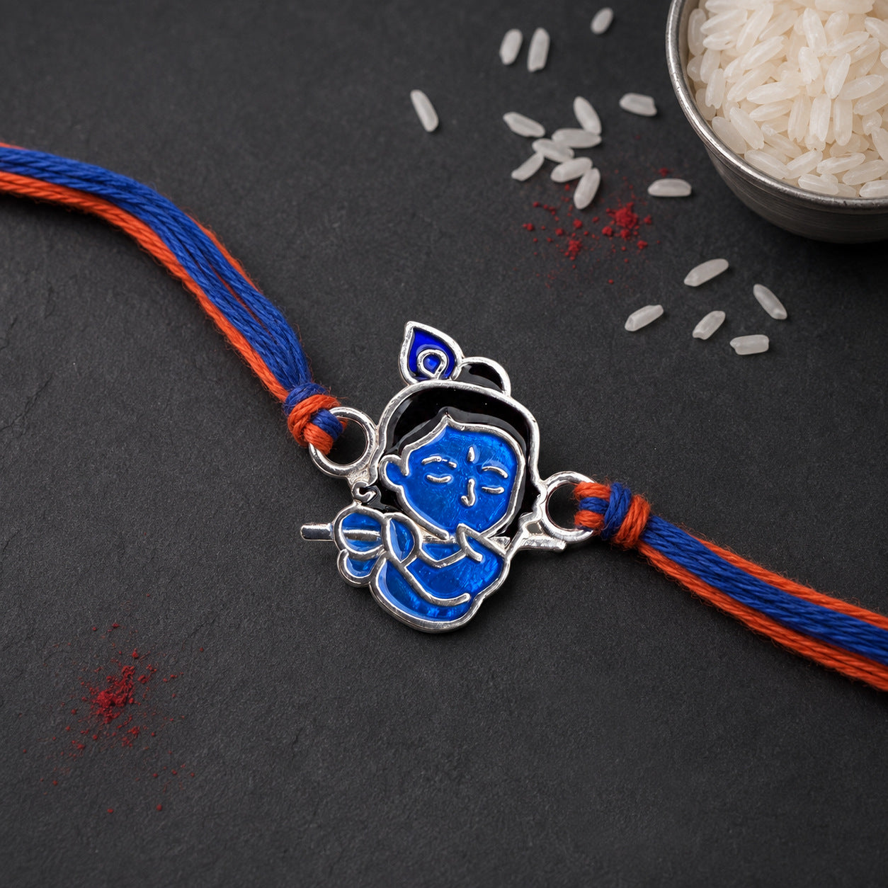 Krishna 925 Silver Rakhi