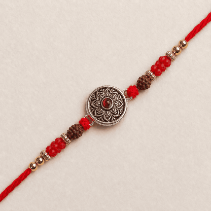 Flower 925 Silver Rakhi