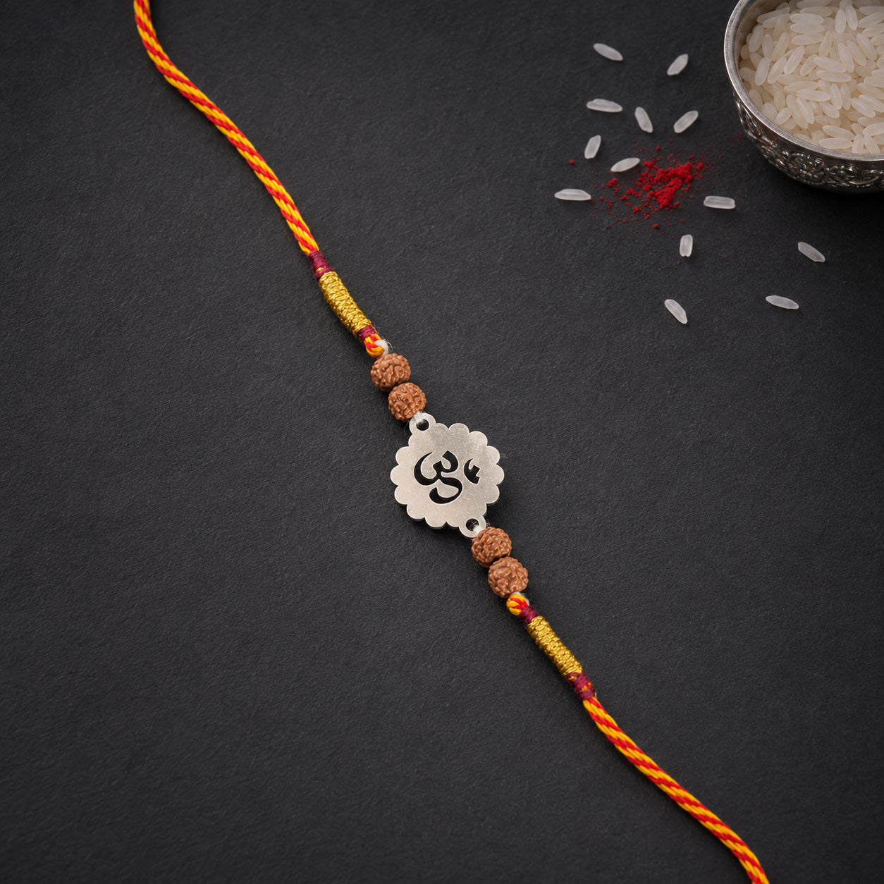 OM 925 Silver Rakhi