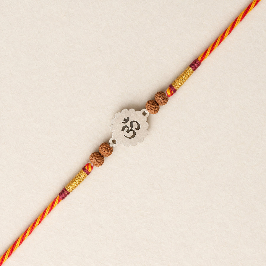 OM 925 Silver Rakhi