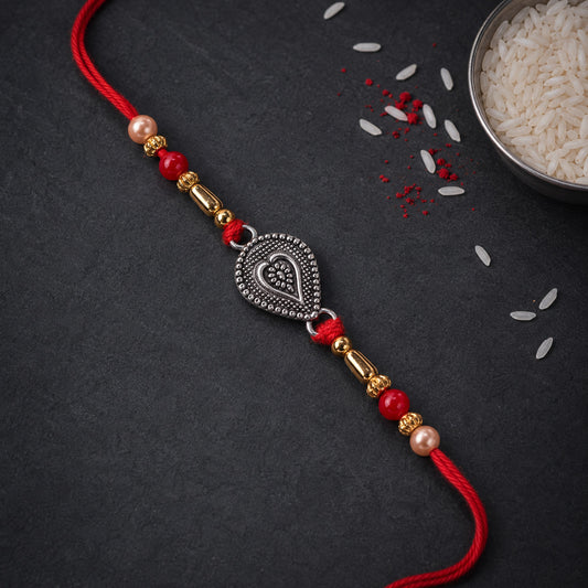 Leaf 925 Silver Rakhi