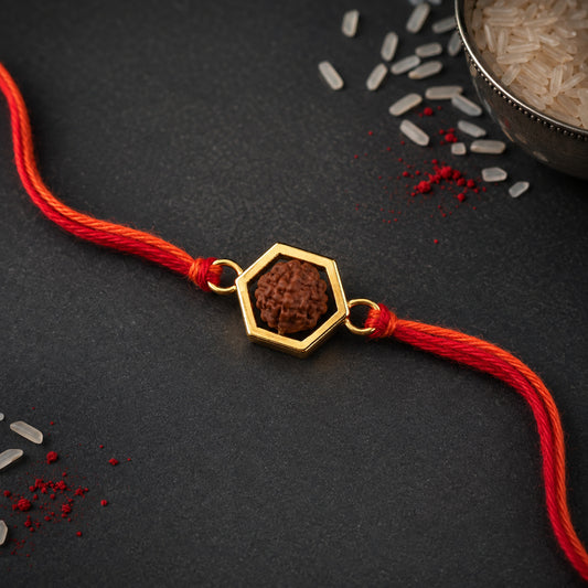 Rudrakash 925 Silver Rakhi