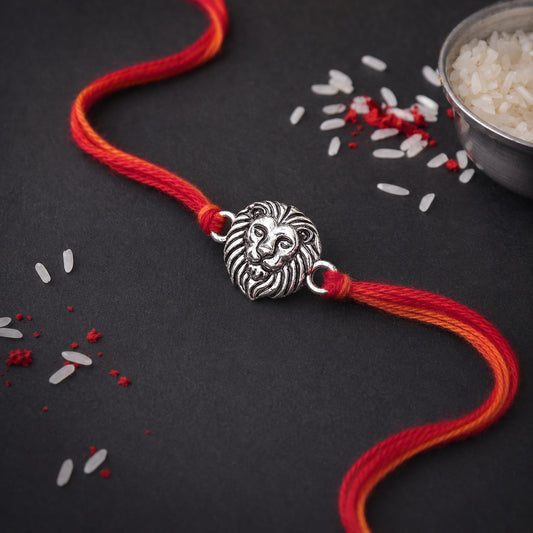 Lion 925 Silver Rakhi