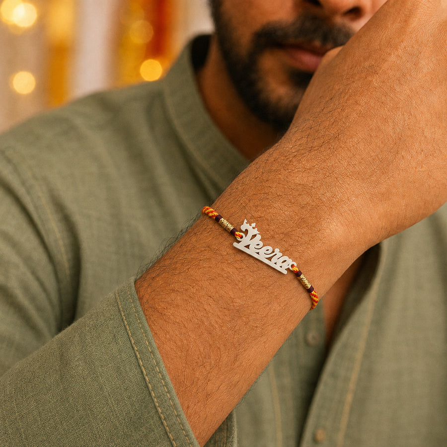 Veera 925 Silver Rakhi